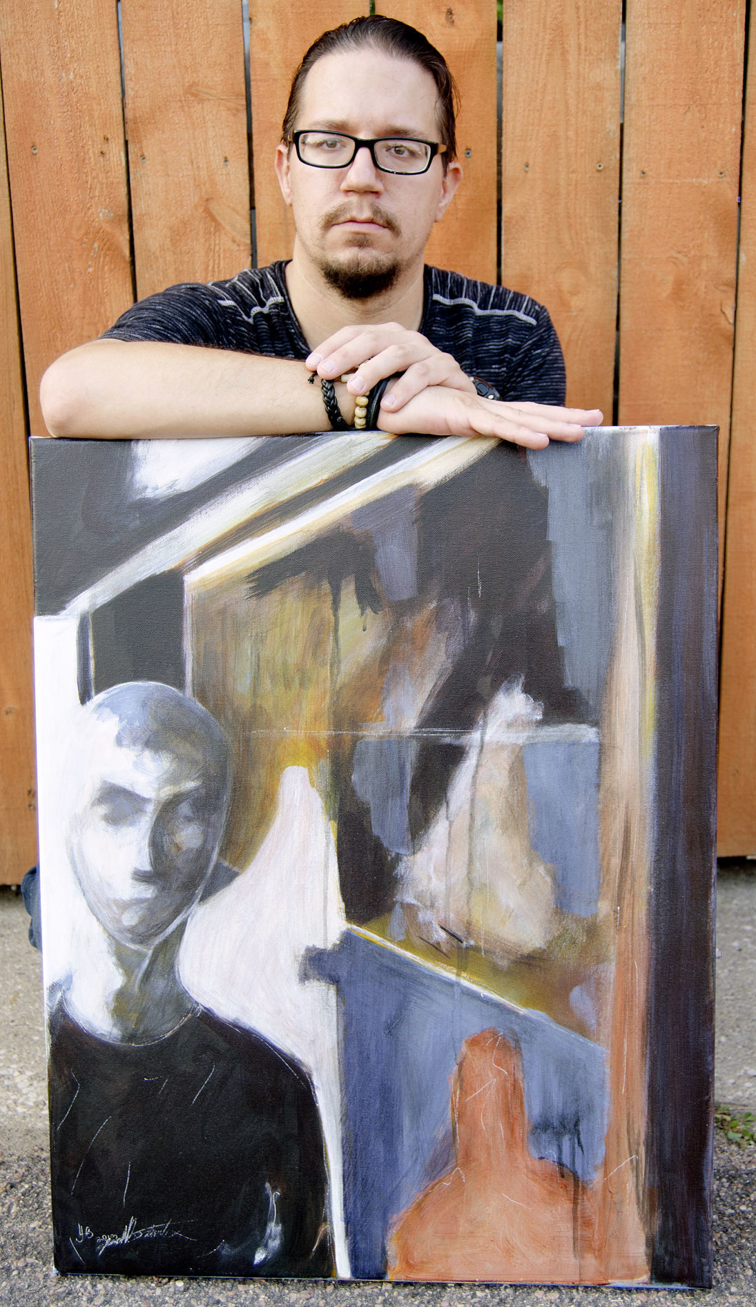 Josh Beckwith showcases his art
